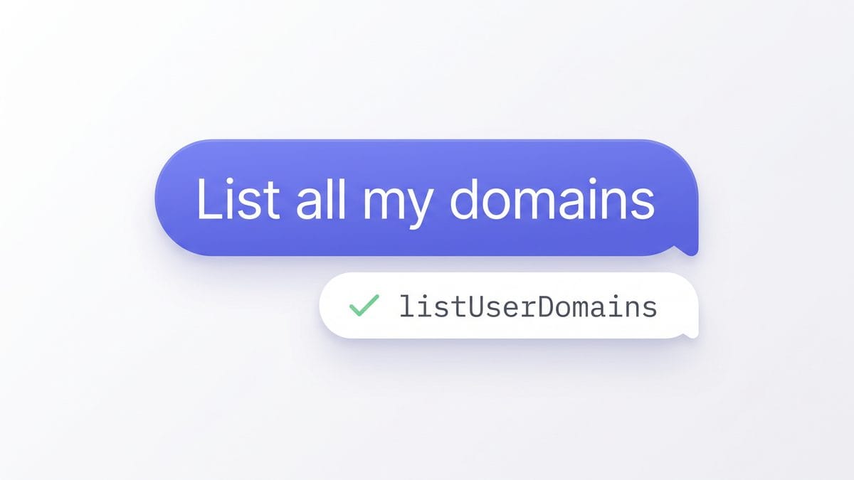 The AI Interface to Domain Management