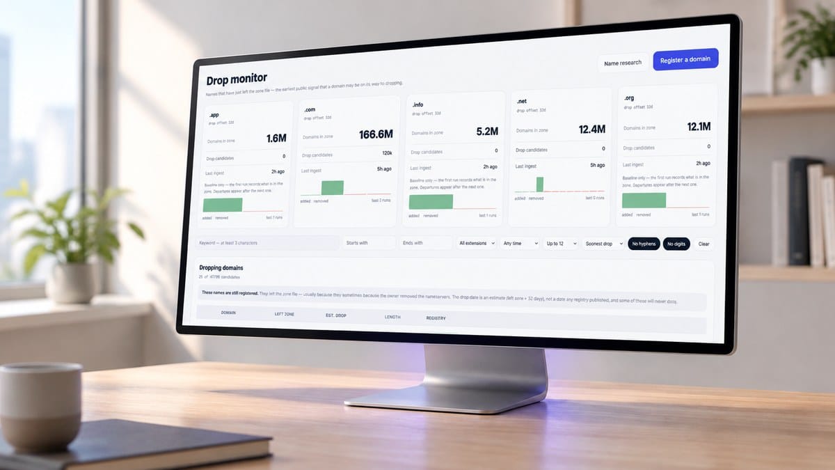 Zone Data: See Which Domains Are About to Drop